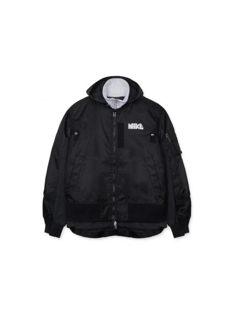 Nike x Sacai Layered Bomber Jacket Black (Womens)