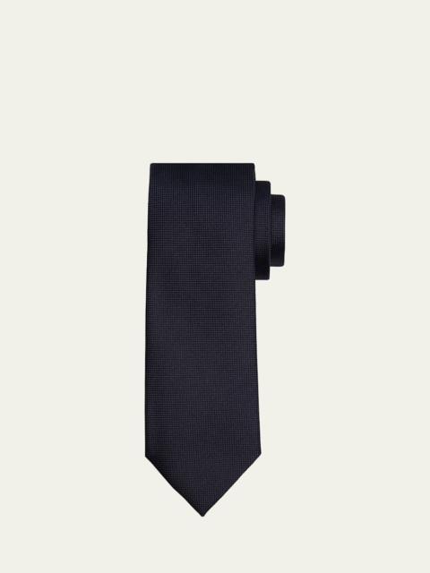 Men's Tic-Weave Silk Tie