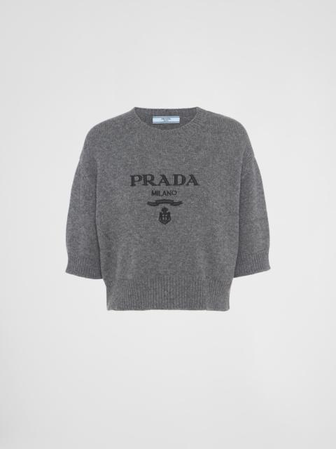 Wool and cashmere crew-neck sweater