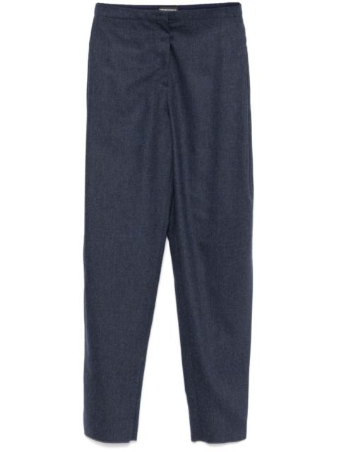 mélange-effect trousers