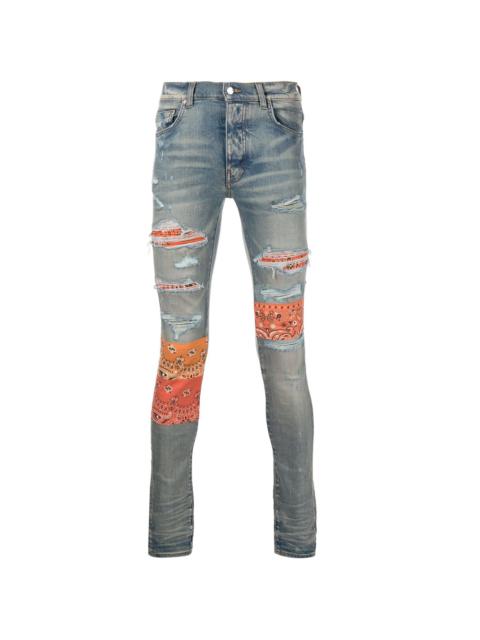 Bandana Artpatch skinny jeans