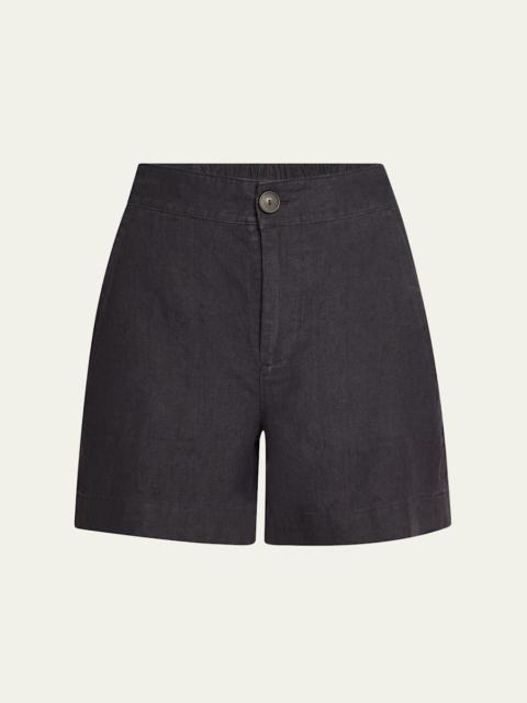 Mid-Rise Hemp Shorts