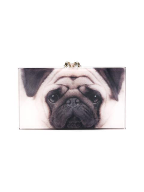 'Pandora' pug print clutch