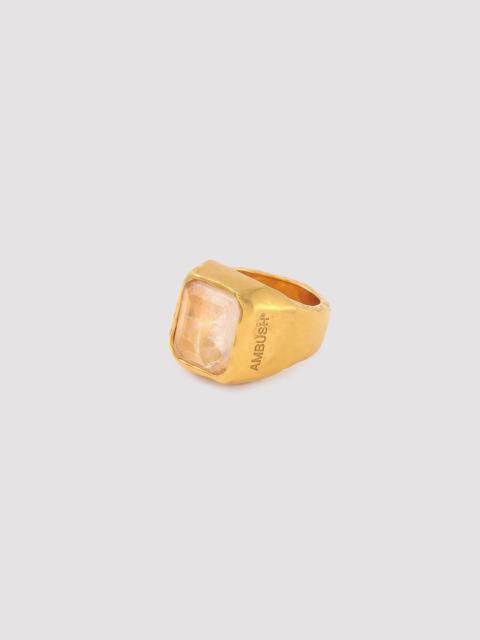 SQUARE CUT STONE RING