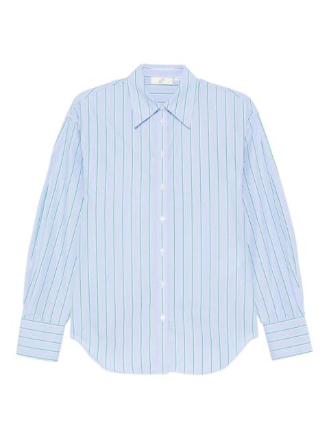 striped button-down shirt