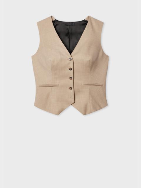A Suit To Travel In - Women's Stone Wool Travel Waistcoat