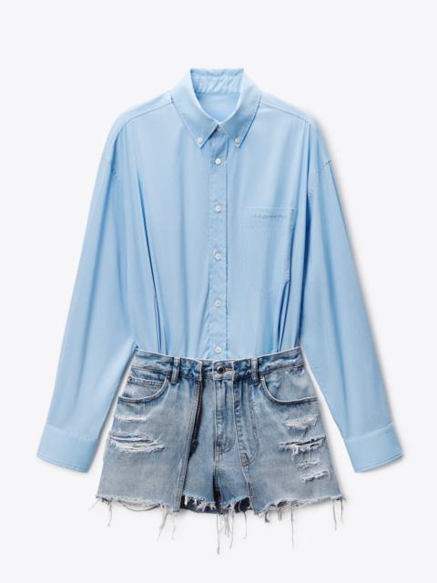 Pre-Styled Denim Romper