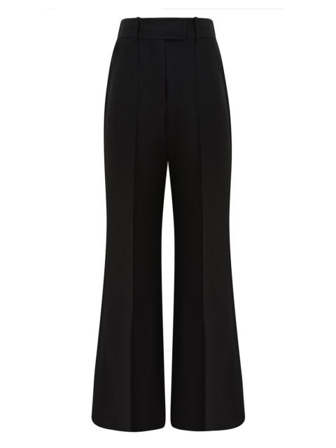 LUNA WOOL SILK FLARE PANT