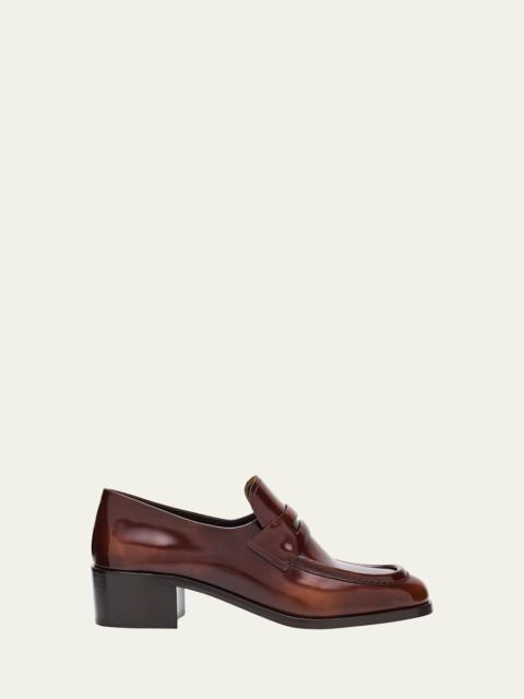 Prudence Leather Penny Loafers