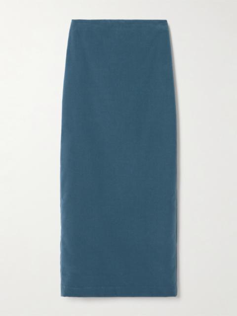 Jealousy Sussex Cotton-velvet Midi Skirt