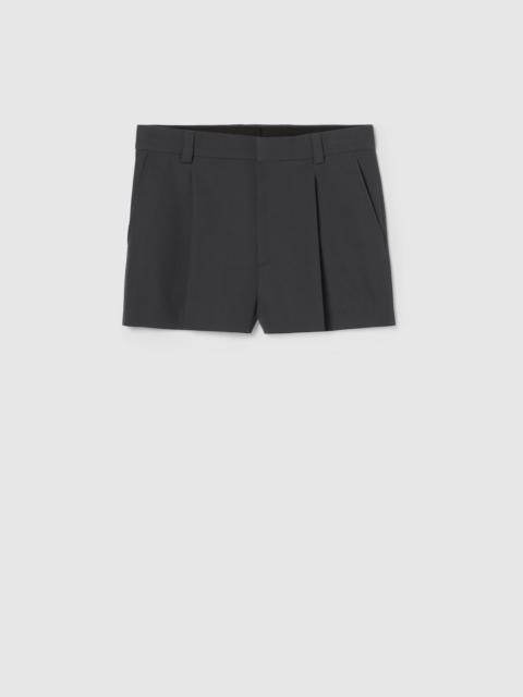 Wool twill shorts