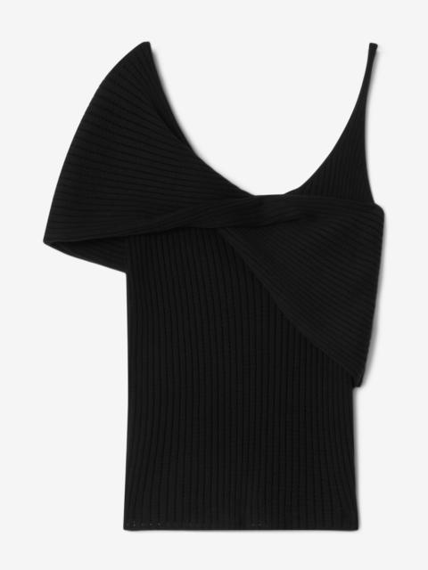 Draped knit top