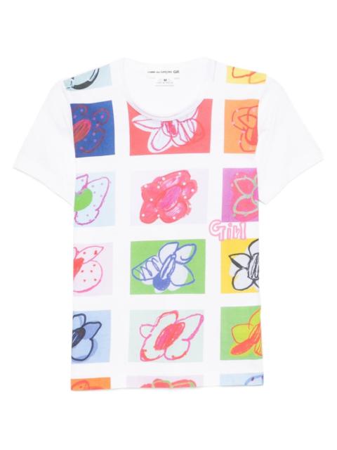 all-over graphic print T-shirt