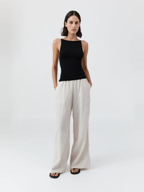 Relaxed Crushed Pant - Petite Pinstripe