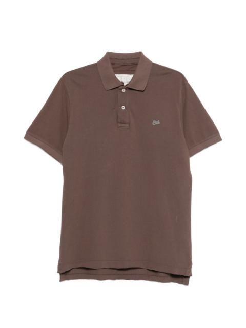 raw-hem polo shirt