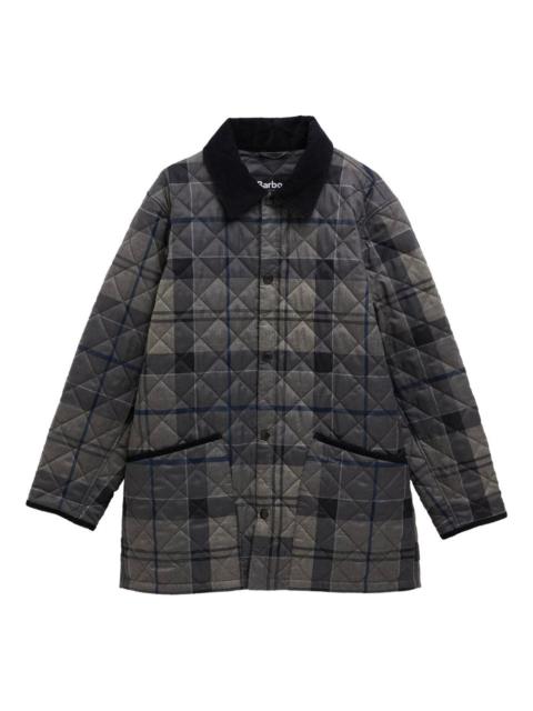 tartan quilted jacket