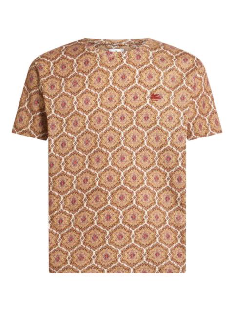paisley-print cotton t-shirt