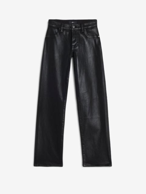 Coated Denim Calie Straight in Black