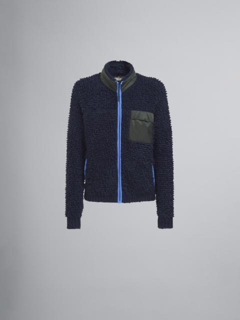 MOHAIR ZIP-UP CARDIGAN