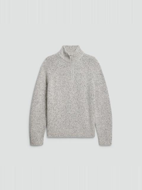 Quarter-Zip Sweater in Wool-Blend Twist