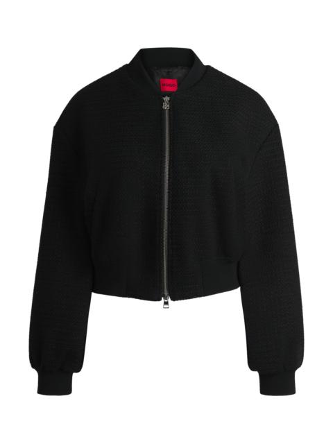 RELAXED-FIT JACKET IN BOUCLÉ