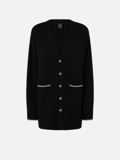 LONG V-NECK CARDIGAN