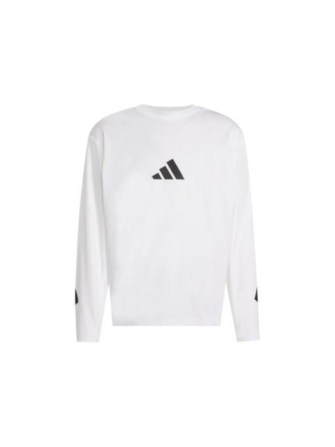 adidas Z.N.E. Long Sleeve Tee White Black