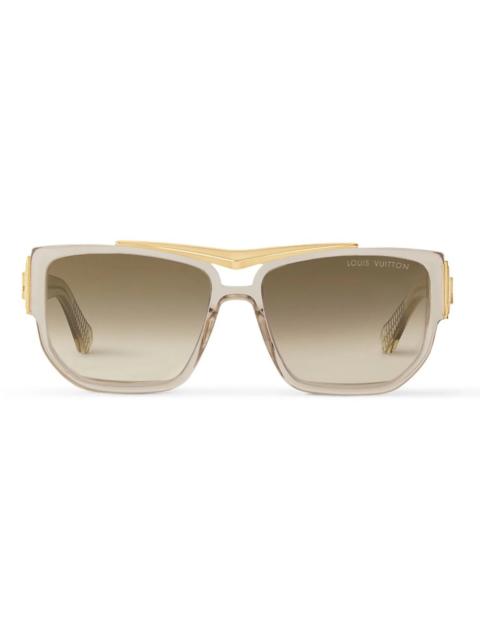 Louis Vuitton LV Flight Square Sunglasses Champagne (Z2723U)