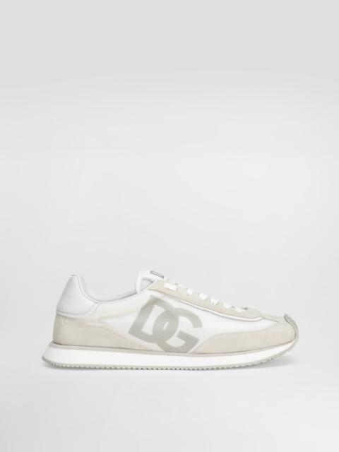 Mixed-material DG CUSHION sneakers