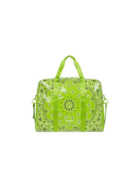 Supreme Bandana Tarp Large Duffle Bag 'Bright Green'