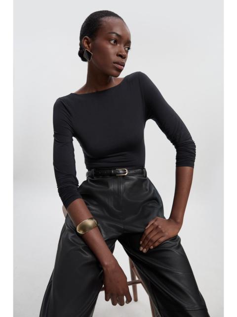 Contour Jersey Scoop Back Long Sleeve T-shirt