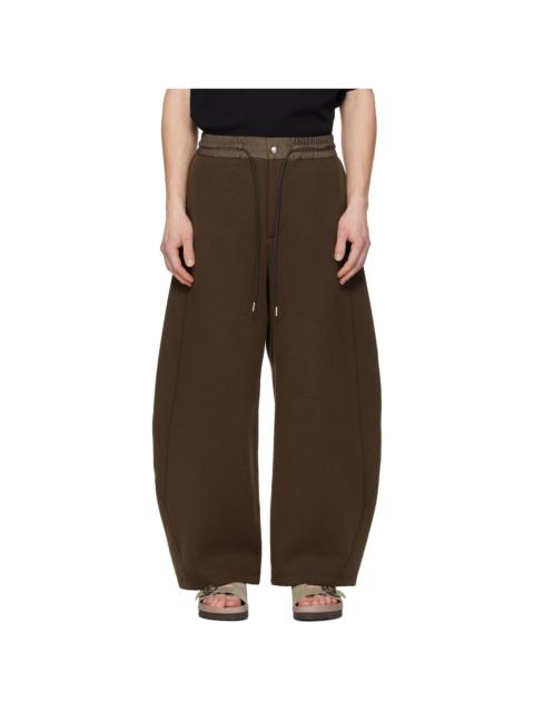 Brown Sponge Sweatpants