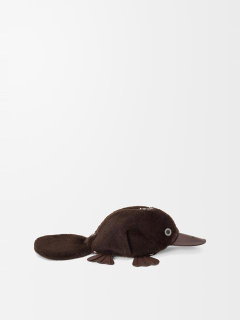 Platypus bag in shearling