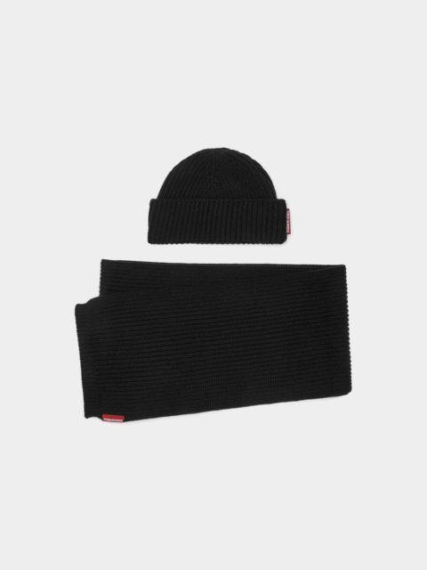 KNIT SCARF BEANIE GIFT BOX