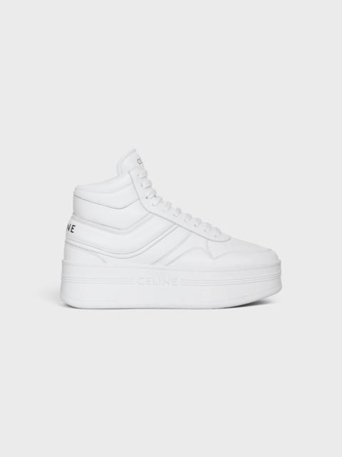 MID BLOCK SNEAKERS WITH WEDGE in CALFSKIN