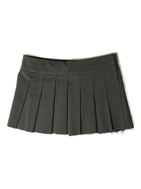 pleated mini skirt