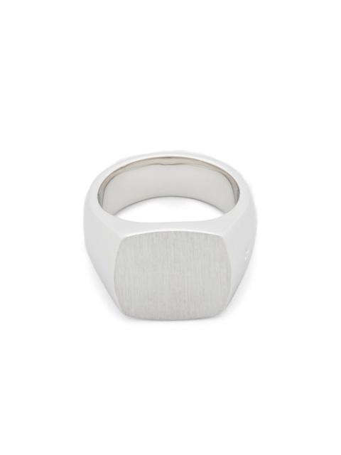 cushion satin signet ring
