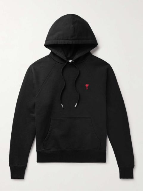 Logo-Embroidered Organic Cotton-Blend Jersey Hoodie