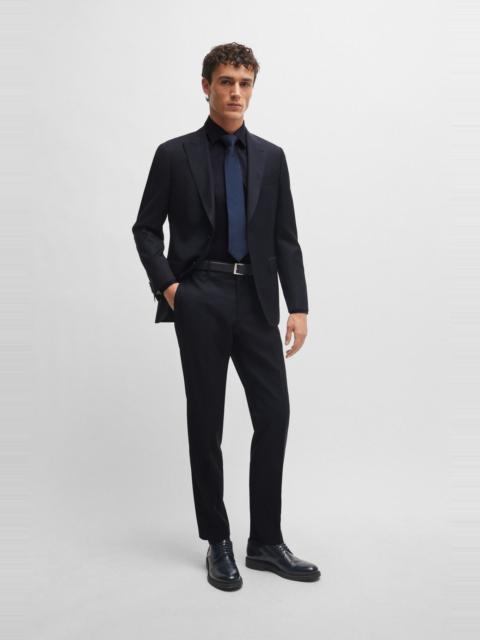 SLIM-FIT SUIT IN MICRO-PATTERNED VIRGIN WOOL