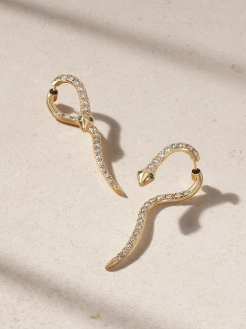 Boa 18-karat Gold Diamond Earrings