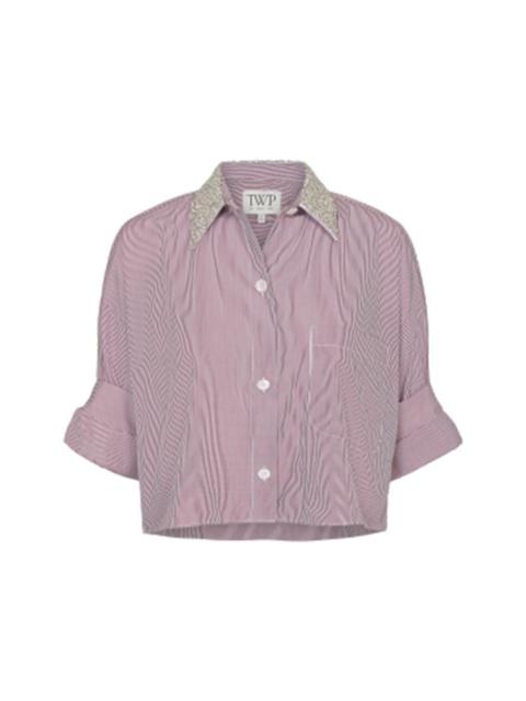 Next Ex Crystal Collar Shirt - White Wine