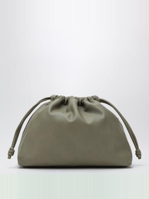 Morgan small faux leather pouch in sage