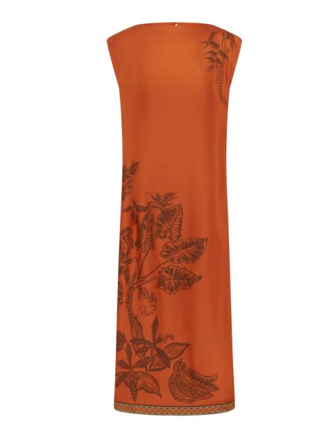 Monkey Dance Silk Midi Dress