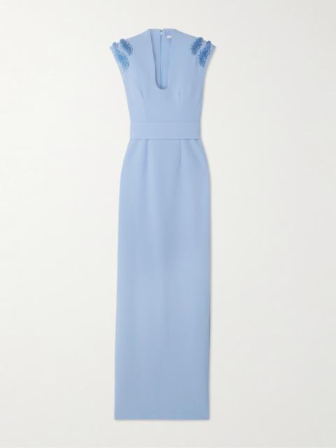 Dana Embellished Crepe Gown