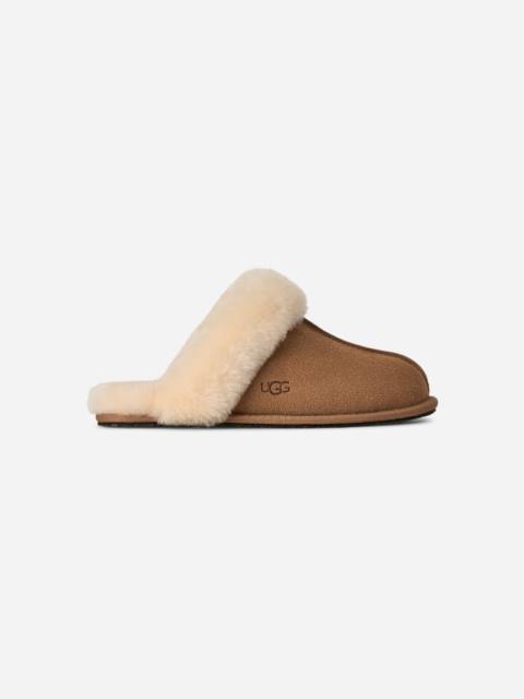 ® Women's Scuffette II Suede Sheepskin Slipper in Brown/