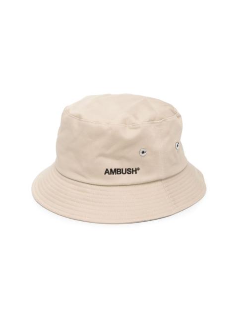 logo-embroidered bucket hat