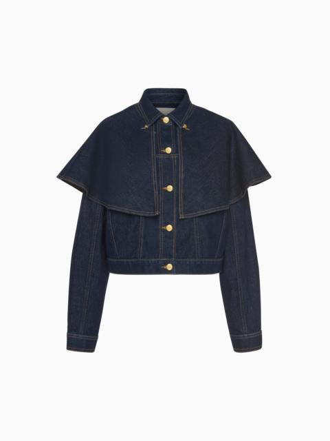 The Agata Denim Cape Jacket