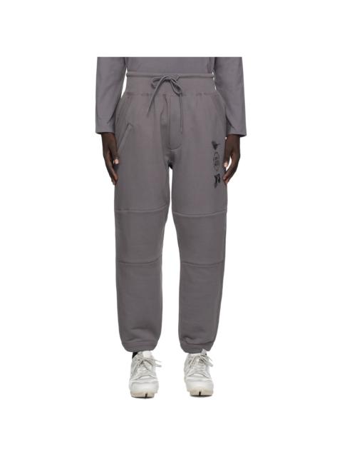 Gray Cuffed Track Pants