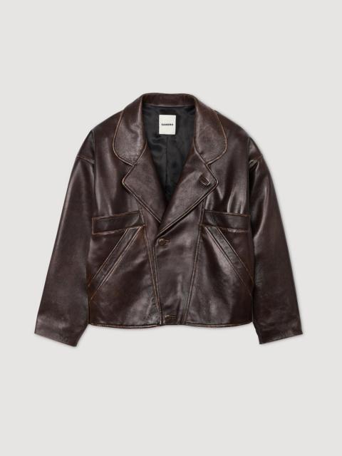 OVERSIZED LEATHER JACKET