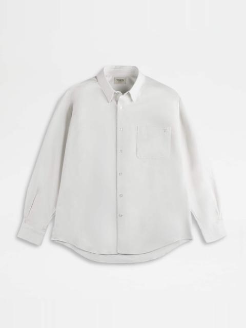 RELAXED FIT SHIRT IN OXFORD - WHITE